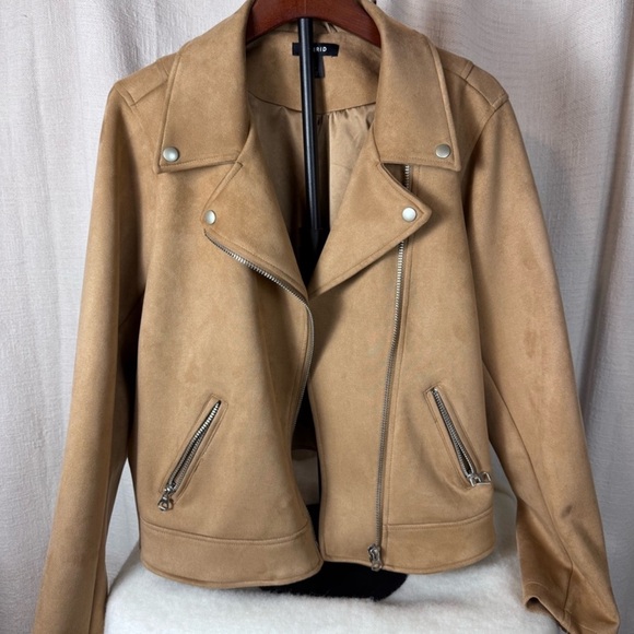 Torrid Tan Faux Leather Jacket - Picture 2 of 6